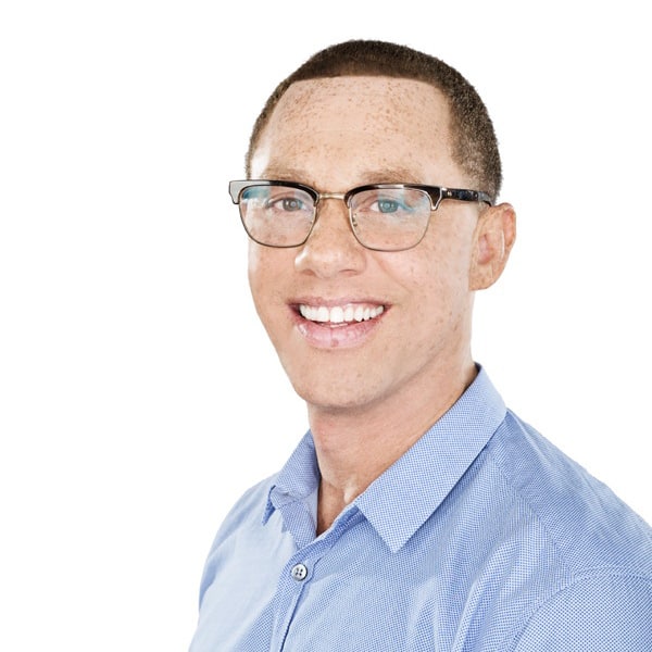 Portrait of Dickey on a white background